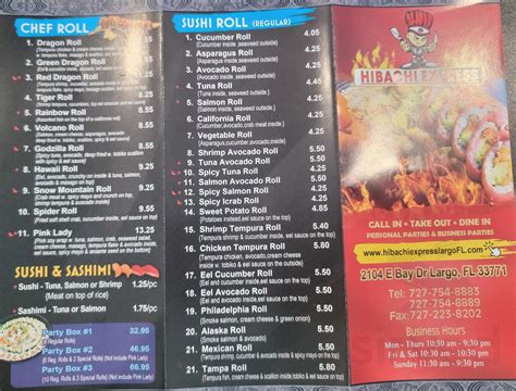 hibachi express largo|hibachi largo fl menu.